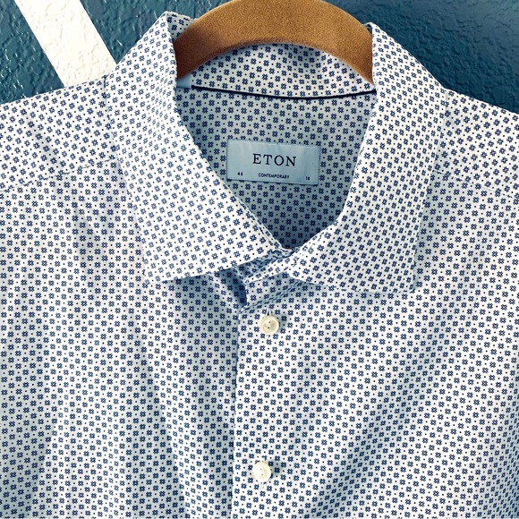 Eton Shirts Eton Mens Dress Shirt Contemporary Fit 468 Xxl Poshmark
